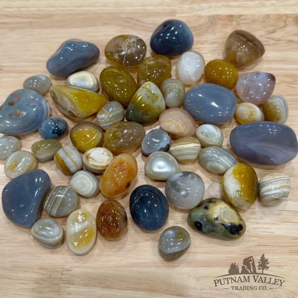 Mixed Agate Tumbles (½ lb) - Tumbled Stone