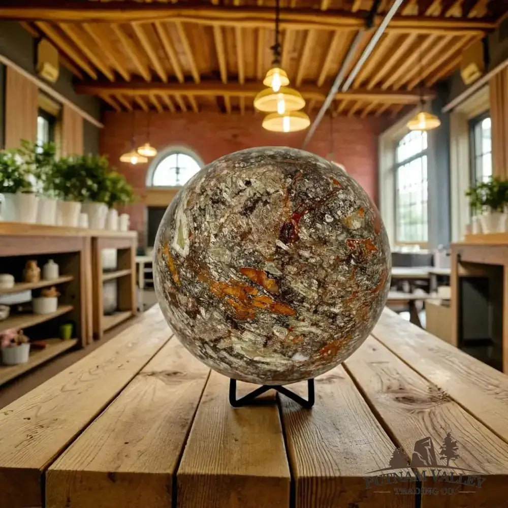 Money Agate Sphere 5.6" - Putnam Valley Trading Co.