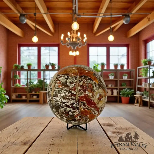 Money Agate Sphere 5.8" - Putnam Valley Trading Co.