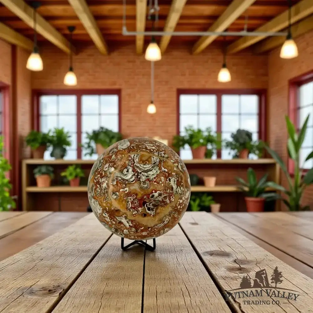 Money Agate Sphere 5.9" - Putnam Valley Trading Co.
