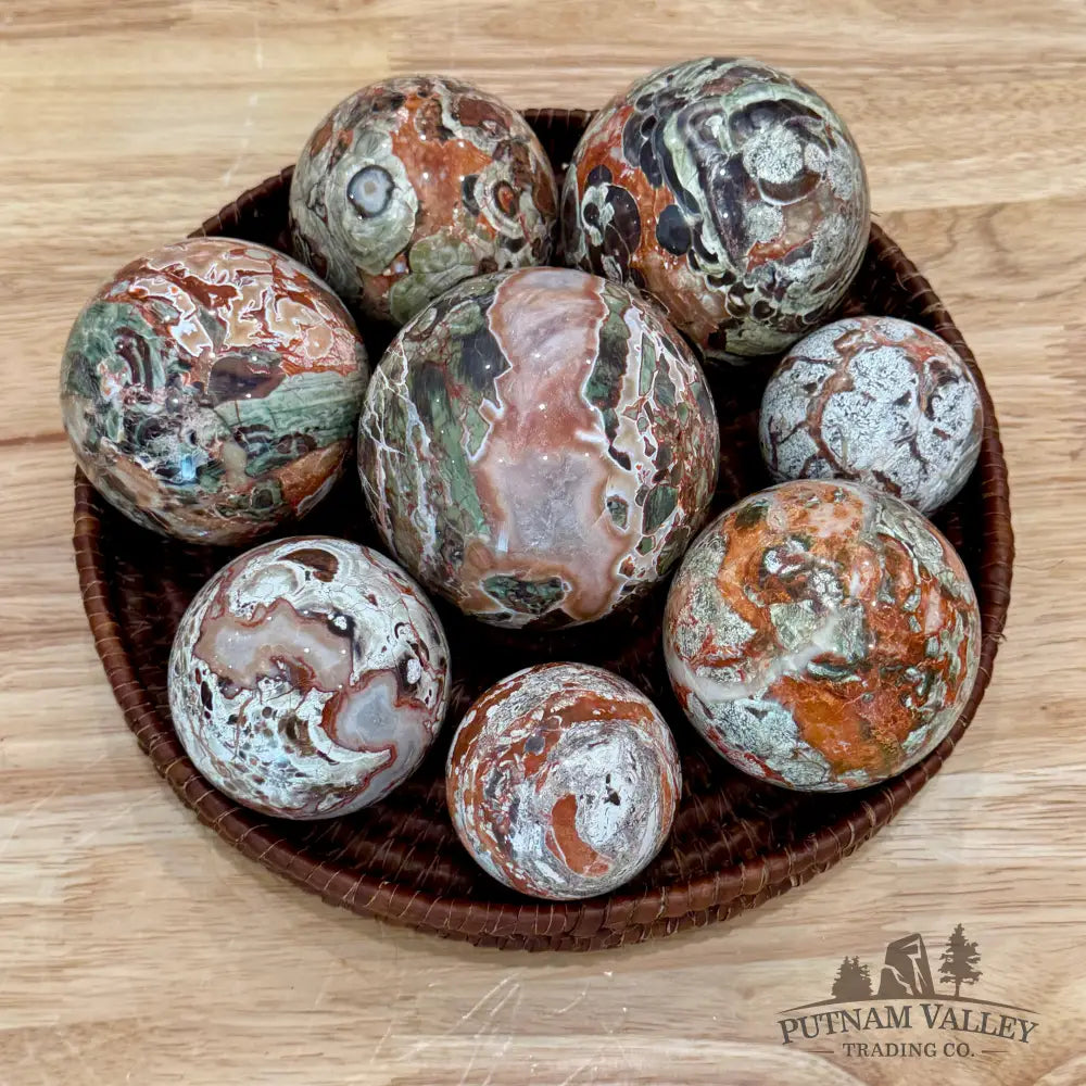 Money Agate Spheres | In Select Sizes Sphere