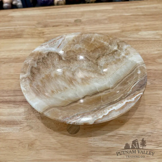Moroccan Cream Aragonite Bowl 8’’ - Bowl