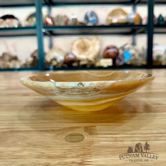 Moroccan Cream Aragonite Bowl 8’’ - Bowl