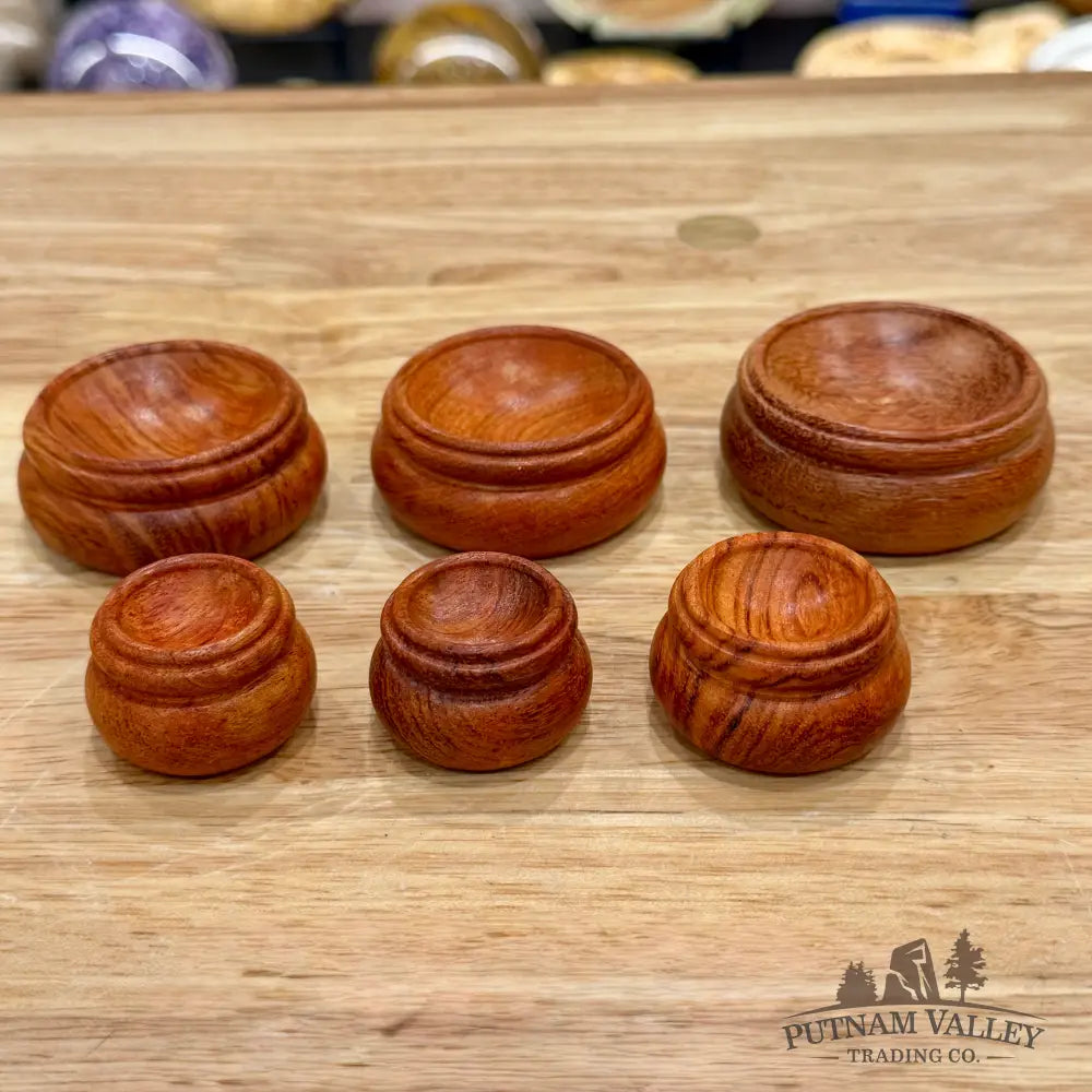 Natural Wood Sphere Stand, Flat Base - Stands & Accessories