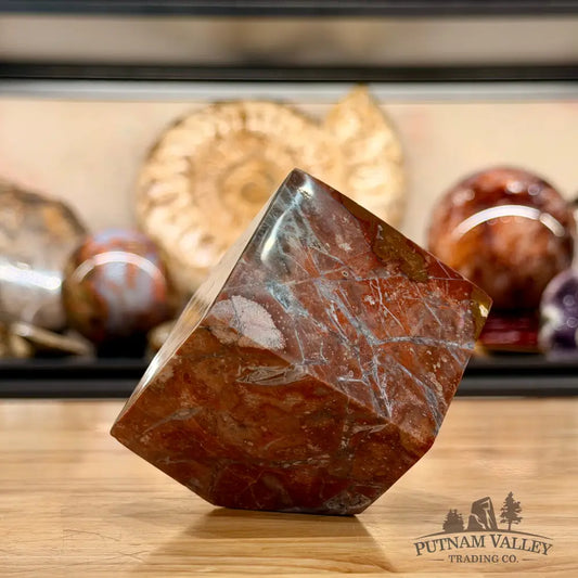 Ocean Jasper Sphere Standing Cube Cube