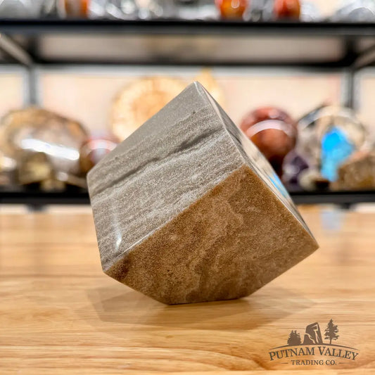 Ocean Jasper Sphere Standing Cube Cube