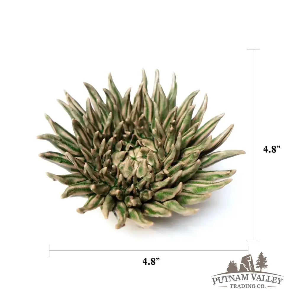 Ceramic Flower Wall Art Mum Olive 5 Accent