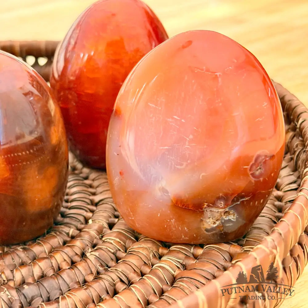 Polished Carnelian Accents 2.3-2.5’’ Heart