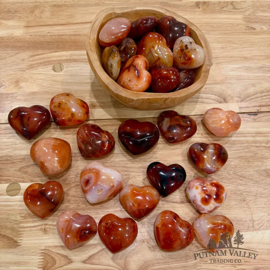Polished Carnelian Hearts Heart