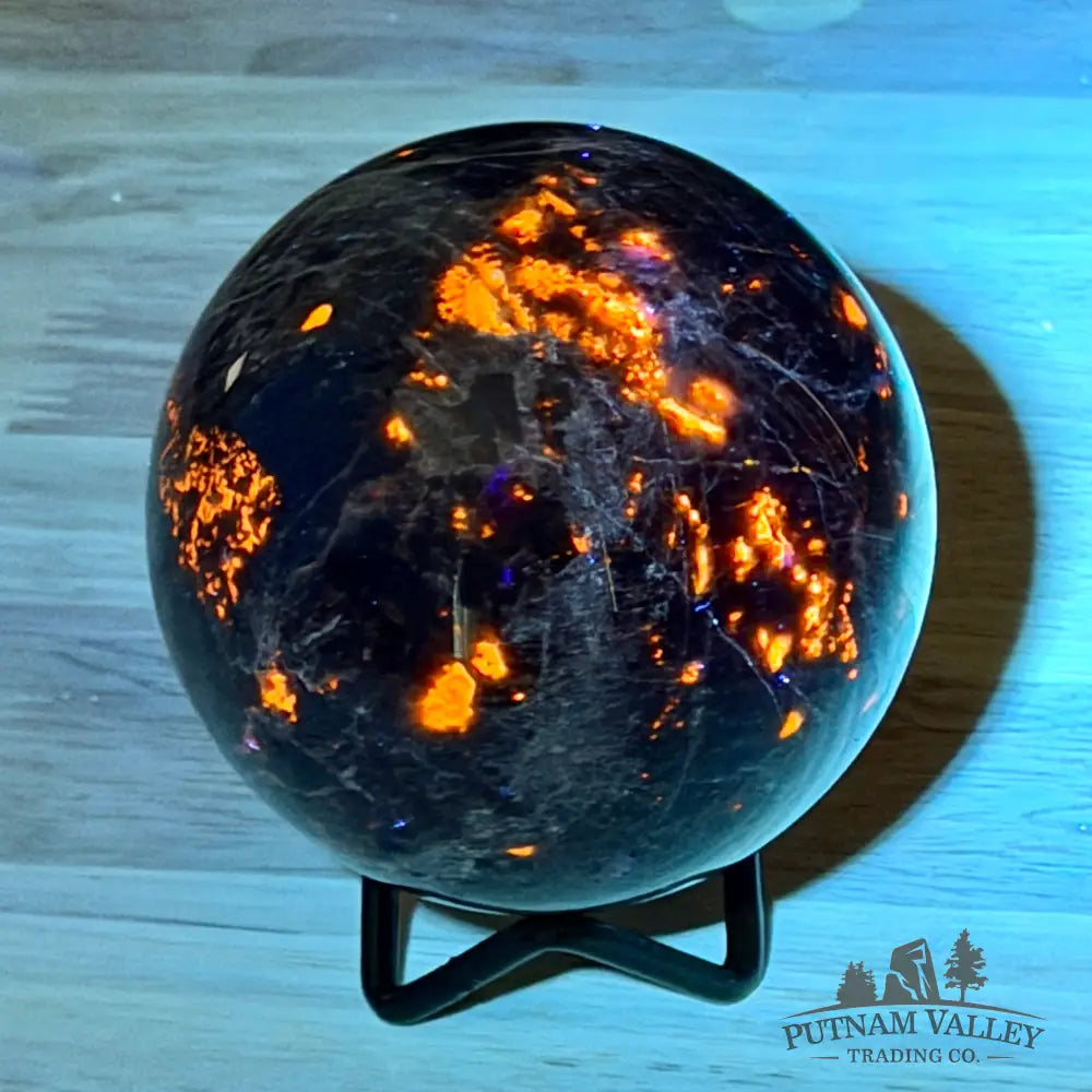 Rare Yooperlite + Hematite Sphere 3.15’’ - Sphere
