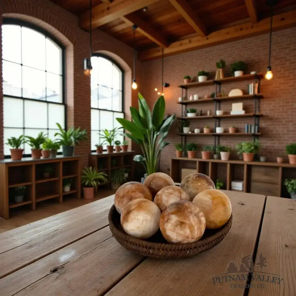 Red Fire Quartz Spheres - Putnam Valley Trading Co.