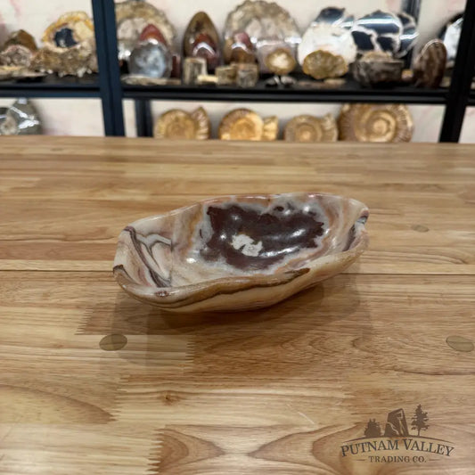 Red Serpentine Decorative Bowl Bowl