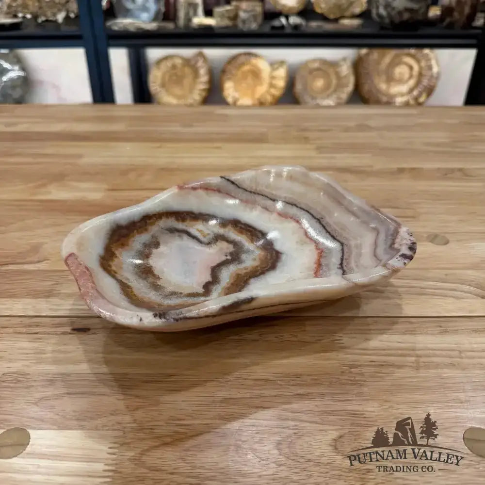 Red Serpentine Decorative Bowl - Putnam Valley Trading Co.