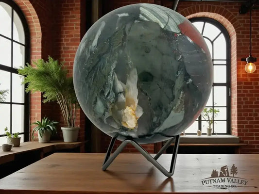 Reserve African Bloodstone Sphere 4.75" - Putnam Valley Trading Co.