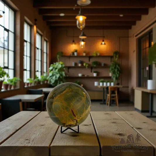 Reserve Cherry Creek Jasper Sphere 4.95" - Putnam Valley Trading Co.