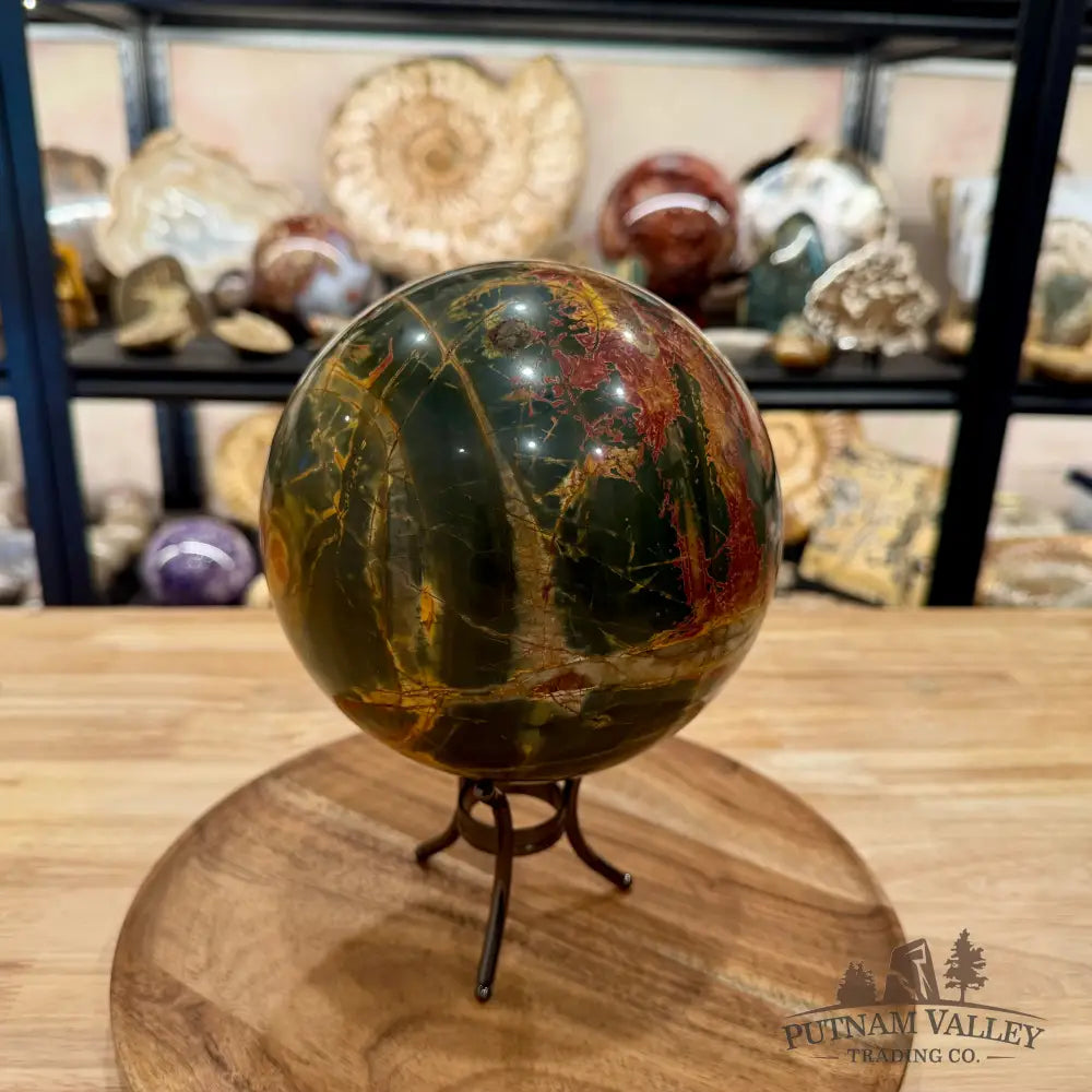 Reserve Cherry Creek Jasper Sphere 6.37’’ - Sphere