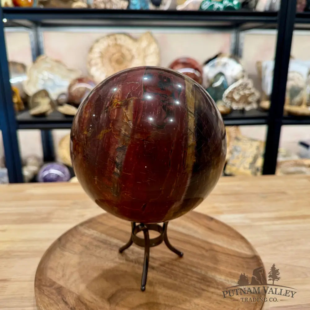 Reserve Cherry Creek Jasper Sphere 6.57’’ | Red Creek Jasper - Sphere
