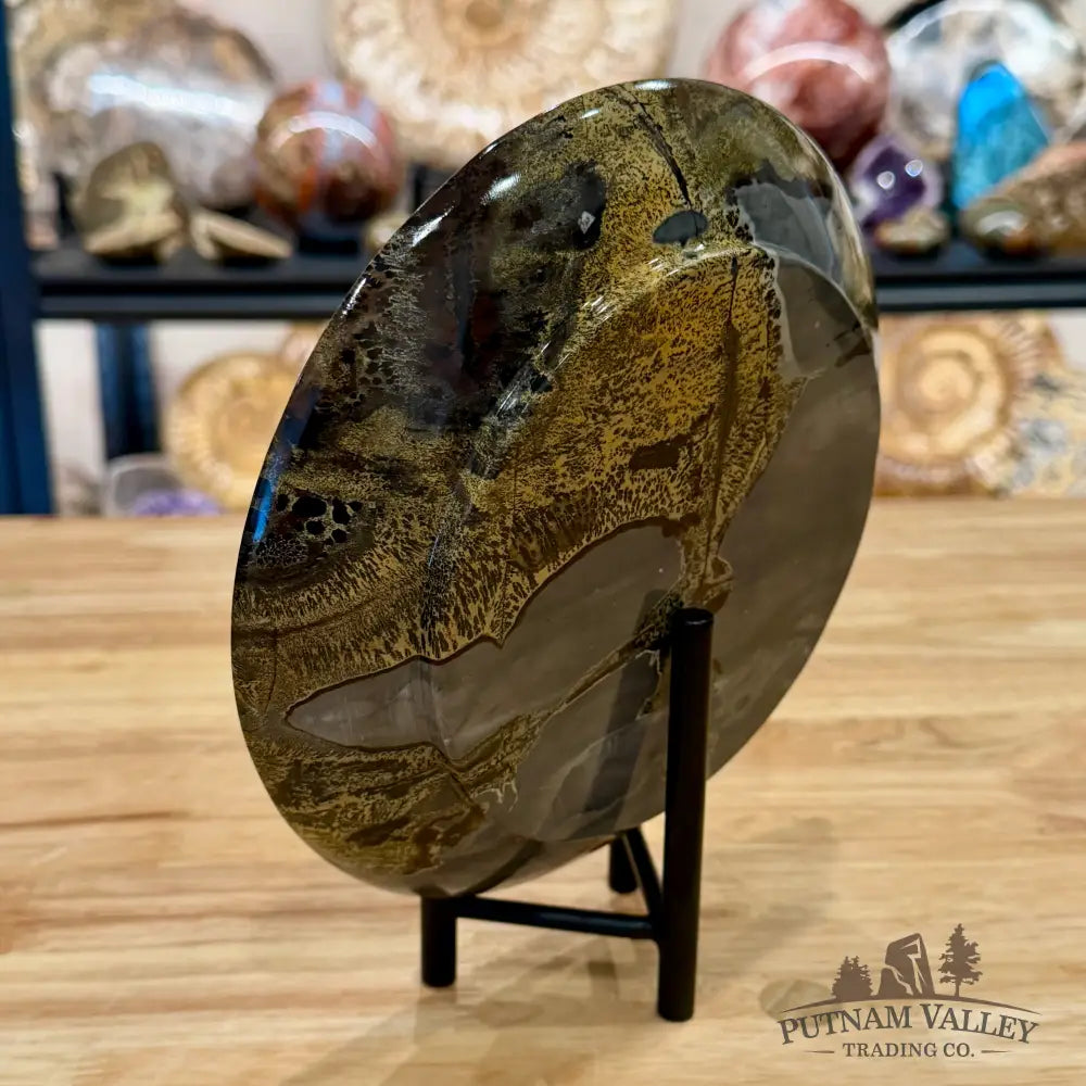 Reserve Chinese Picture Jasper Round Plate 7.71’’ - Plate