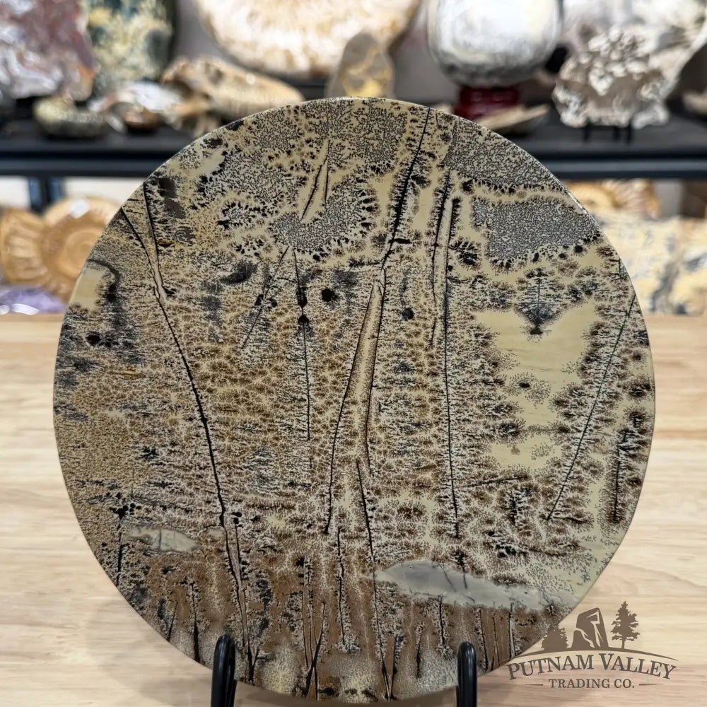 Reserve Chinese Picture Jasper Round Plate 7.82’’ - Plate