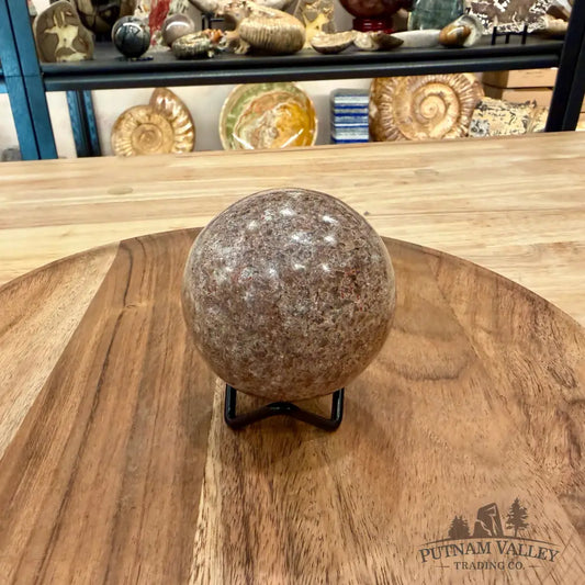 Reserve Fossilized Dinosaur Bone Sphere 2.7’’ - Fossil Sphere