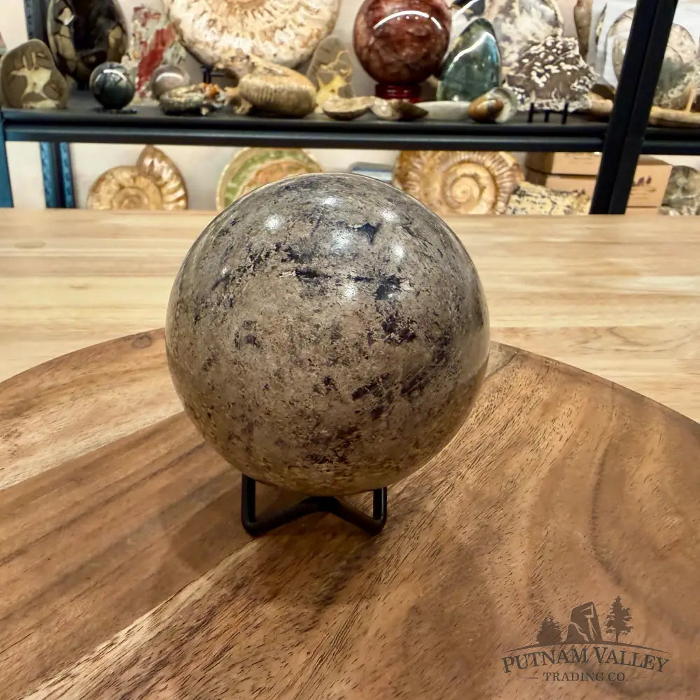 Reserve Fossilized Dinosaur Bone Sphere 3.24’’ - Fossil Sphere