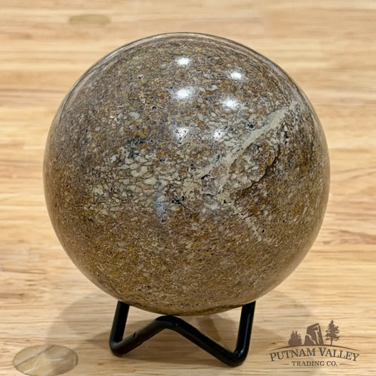Reserve Fossilized Dinosaur Bone Sphere 3.32’’ Fossil Sphere