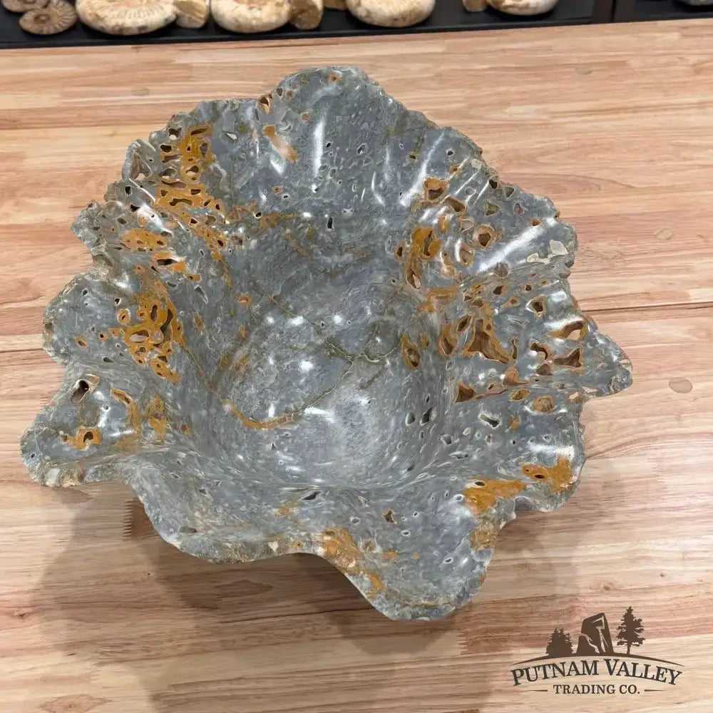 Reserve Gray Mexican Onyx Decorative Bowl - Putnam Valley Trading Co.