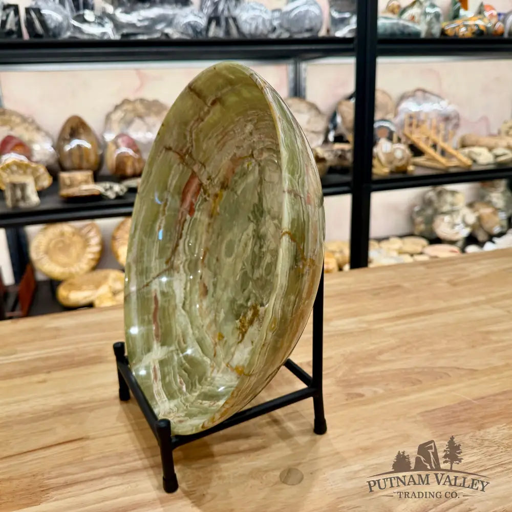 Reserve Green Banded Calcite Bowl 12’’ Bowl