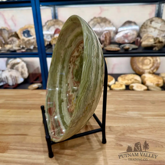 Reserve Green Banded Calcite Bowl 12’’ Bowl