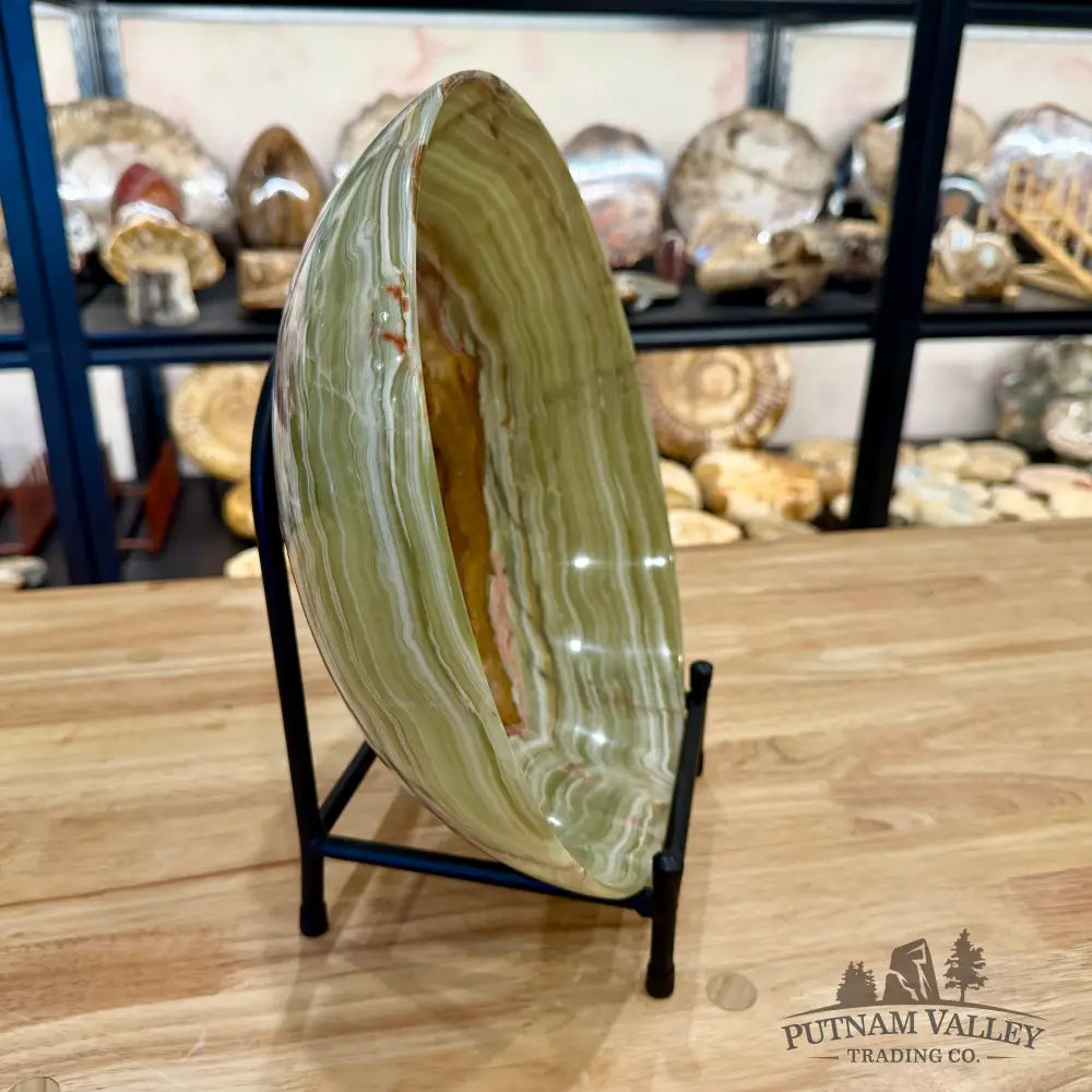 Reserve Green Banded Calcite Bowl 12’’ Bowl