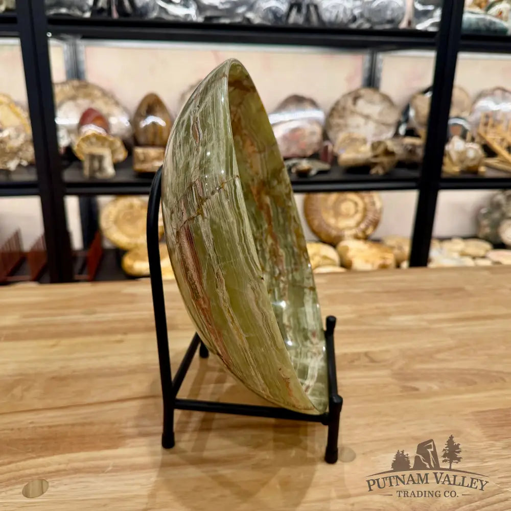 Reserve Green Banded Calcite Bowl 12’’ Bowl