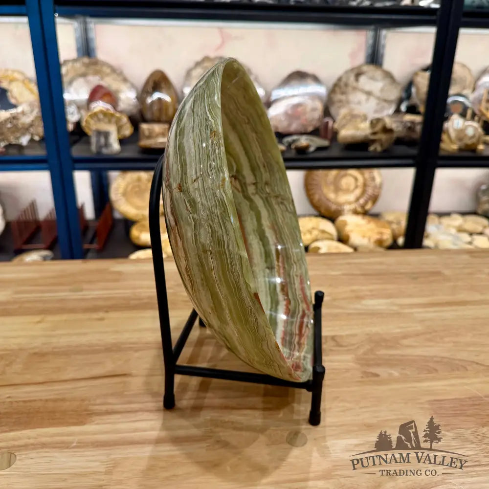 Reserve Green Banded Calcite Bowl 12’’ Bowl