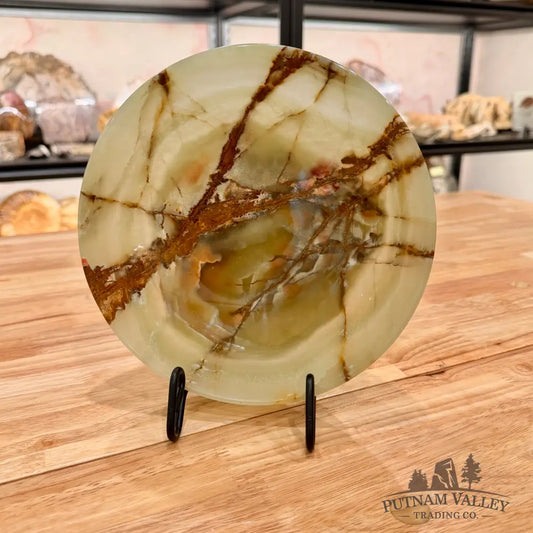 Reserve Green Banded Calcite Bowl 8’’ Bowl