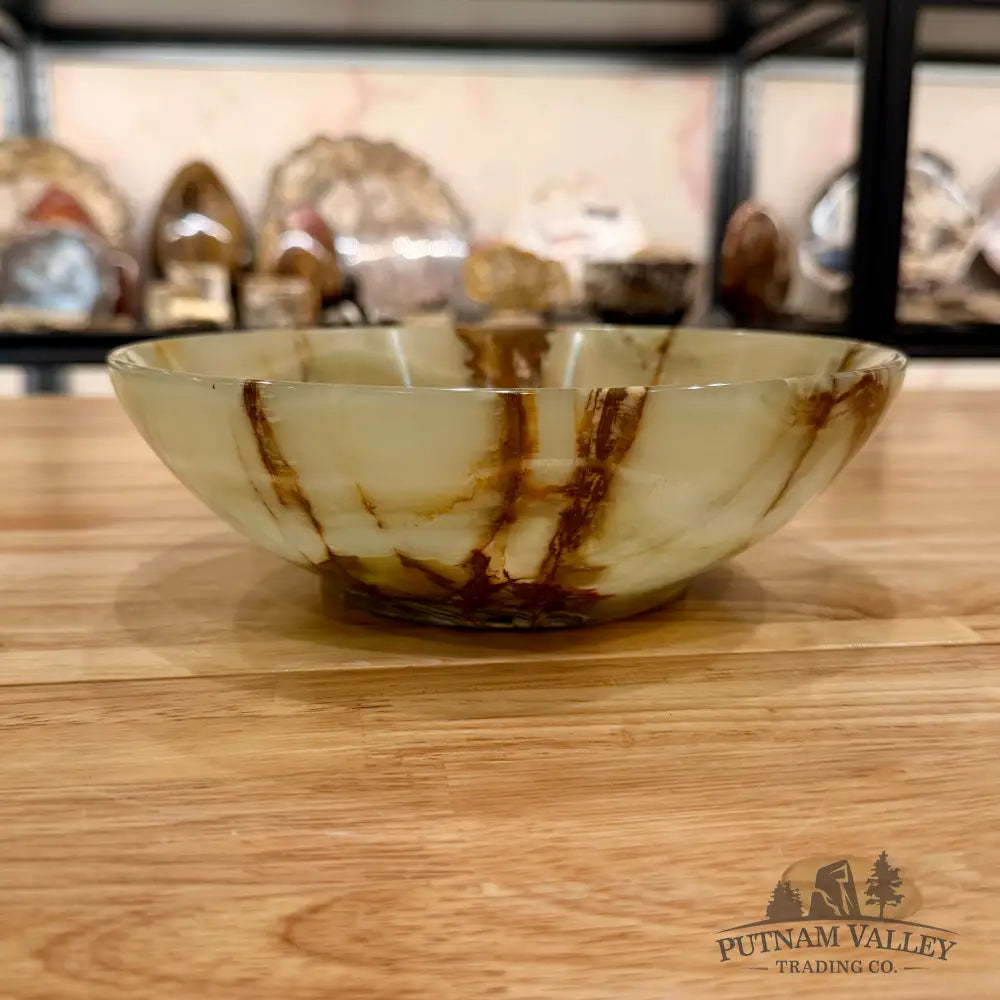Reserve Green Banded Calcite Bowl 8’’ Bowl