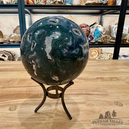 Reserve Green Moss Agate Sphere ?’ - Sphere
