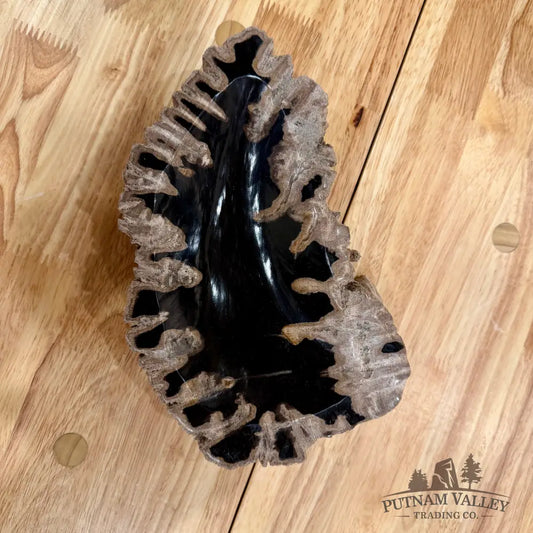 Reserve Indonesian Petrified Wood Rustic Bowl Bowl