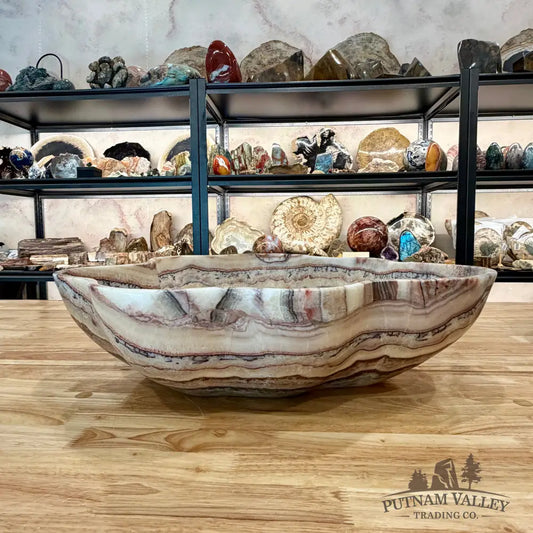 Reserve Mexican Red Banded Onyx Bowl 21.75’’ - Bowl