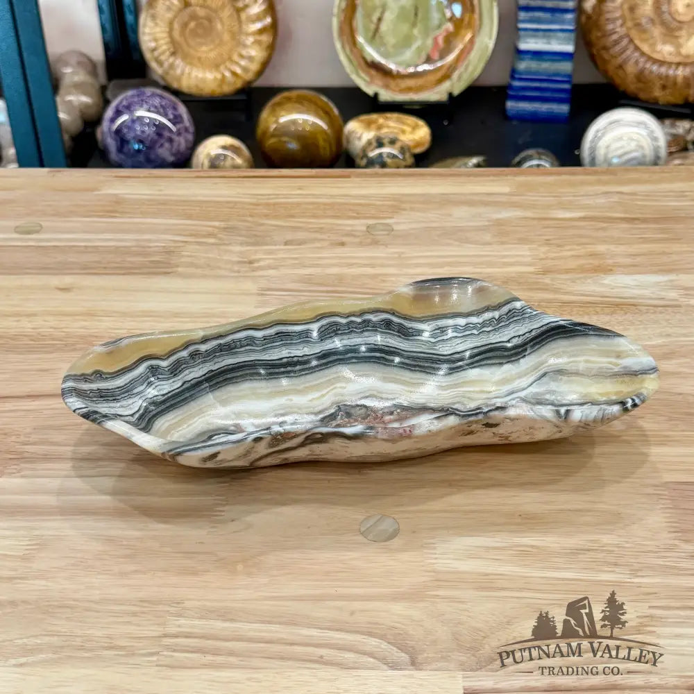 Reserve Mexican Zebra Onyx Bowl 11.75’’ - Bowl