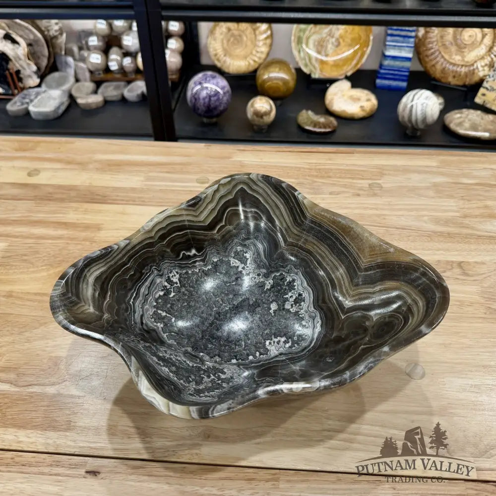 Reserve Mexican Zebra Onyx Bowl 13.5’’ - Bowl