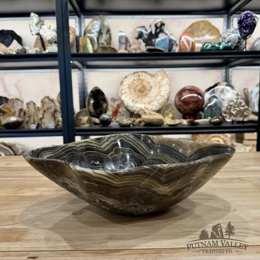 Reserve Mexican Zebra Onyx Bowl 13.5’’ - Bowl