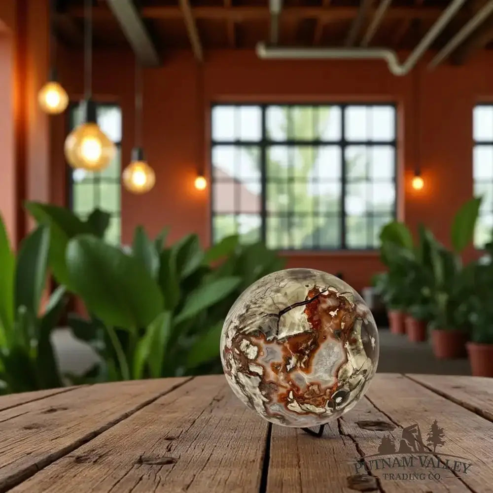 Reserve Money Agate Sphere 5.9" - Putnam Valley Trading Co.