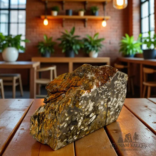 Petrified Australian Peanut Wood Freestanding Table Accent Sculpture