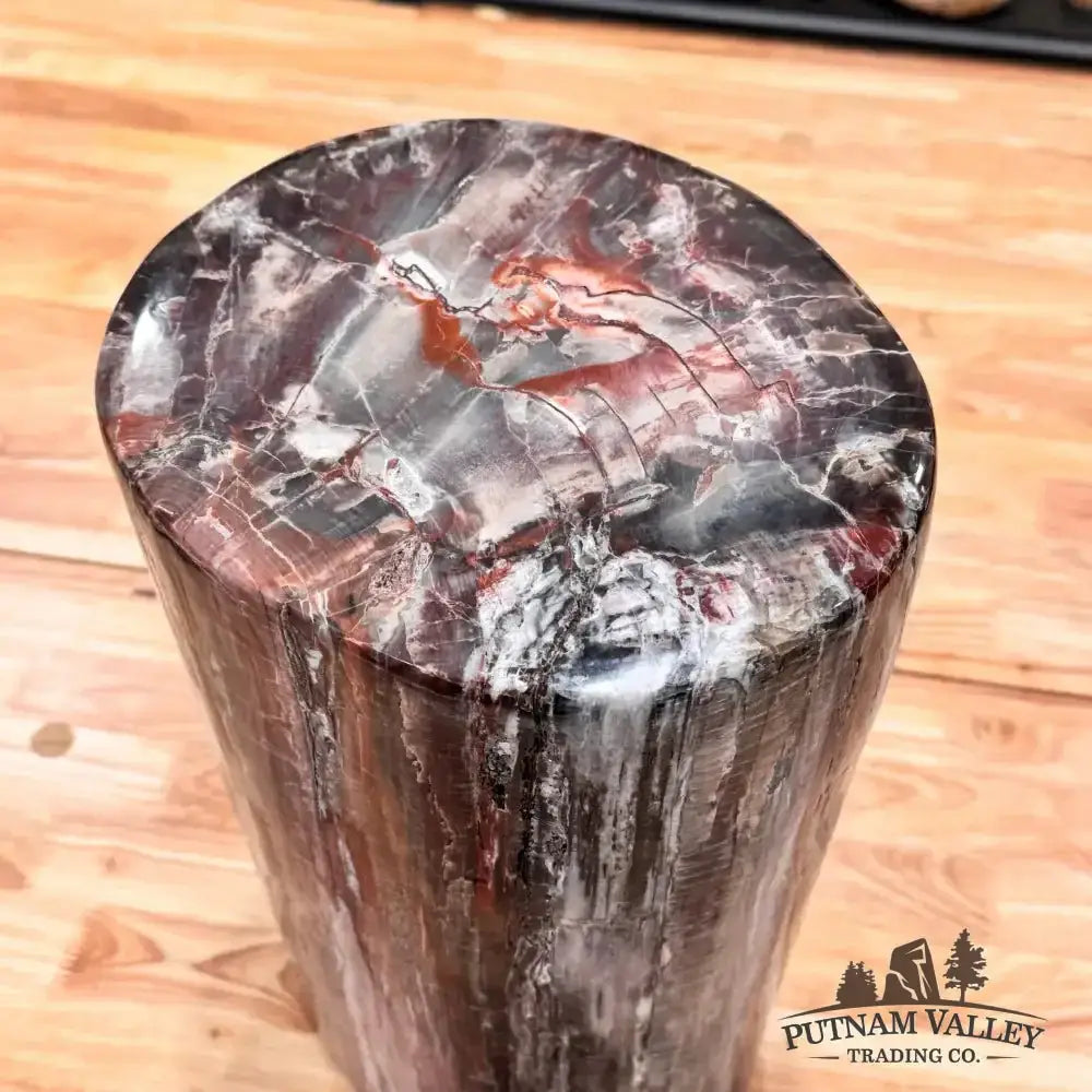 Reserve Petrified Wood Round Pillar - Putnam Valley Trading Co.