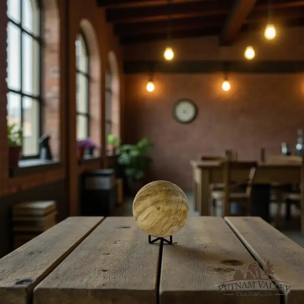 Reserve Petrified Wood Sphere 3.85" - Putnam Valley Trading Co.