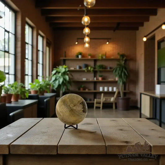 Reserve Petrified Wood Sphere 3.86" - Putnam Valley Trading Co.