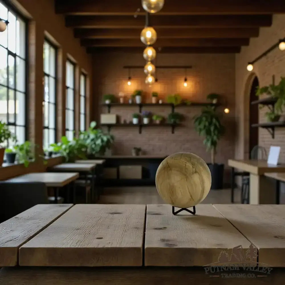 Reserve Petrified Wood Sphere 3.86" - Putnam Valley Trading Co.