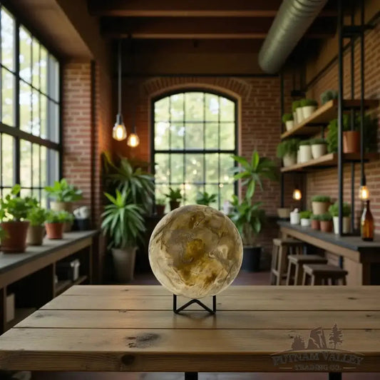 Reserve Petrified Wood Sphere 4.49" - Putnam Valley Trading Co.