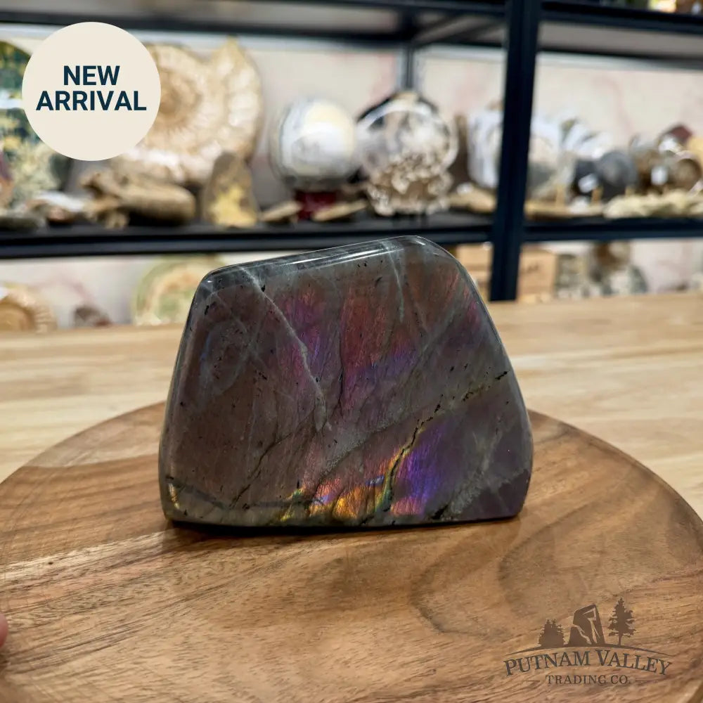 Reserve Purple Rainbow Labradorite Table Accent 5.64’’ - Free Standing Accent