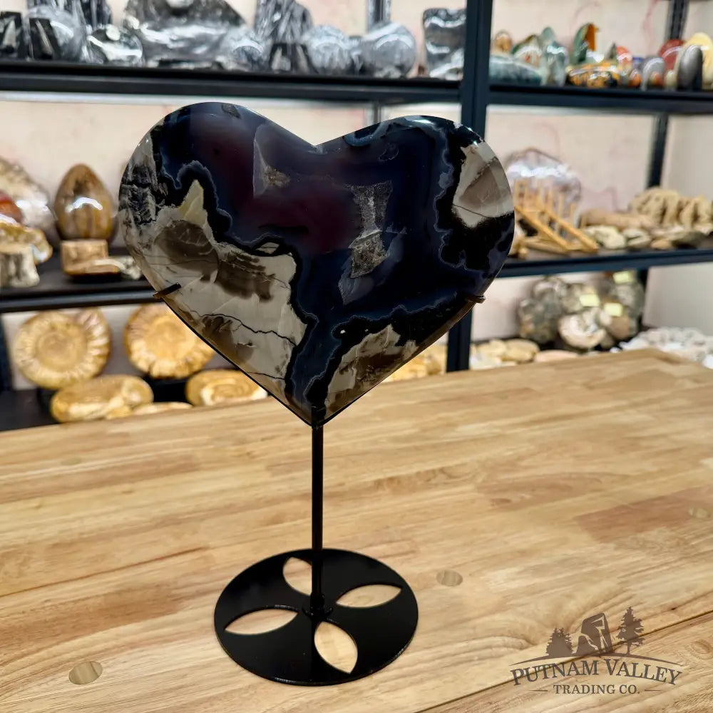 Reserve Volcano Agate Heart 12.75’’ Heart