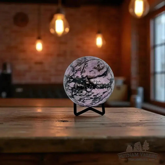 Rhodonite Sphere 2.65" - Putnam Valley Trading Co.